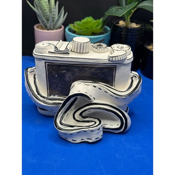 Ceramic Camera Sculpture Decorative Table Top Decor - Picture 3 of 8